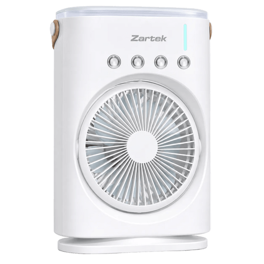 Zartek Portable Oscillating Mist Fan - Rechargeable - 7 inch