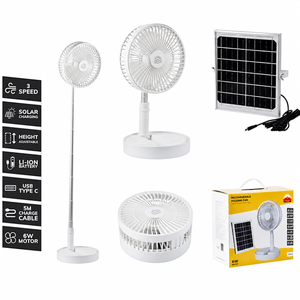 Rechargeable Portable Folding Fan (Solar) - product image 1