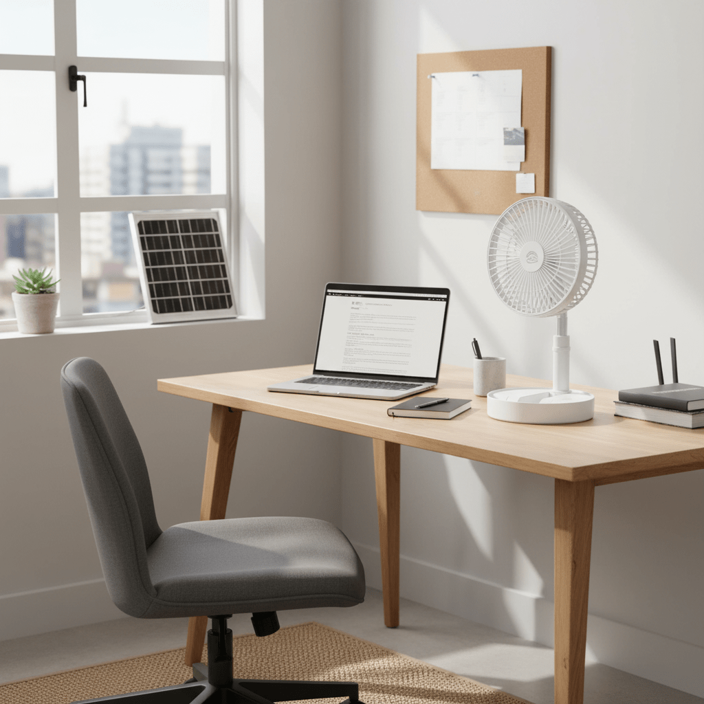 Rechargeable Portable Folding Fan (Solar)