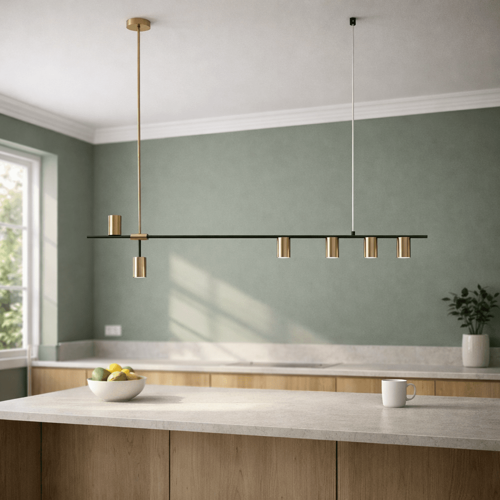 Black and Gold Metal Pendant - PEN460/5