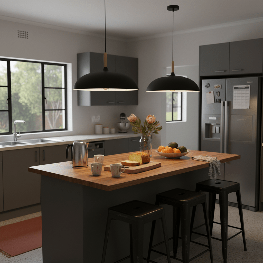 Metal & Wood Classic Pendant