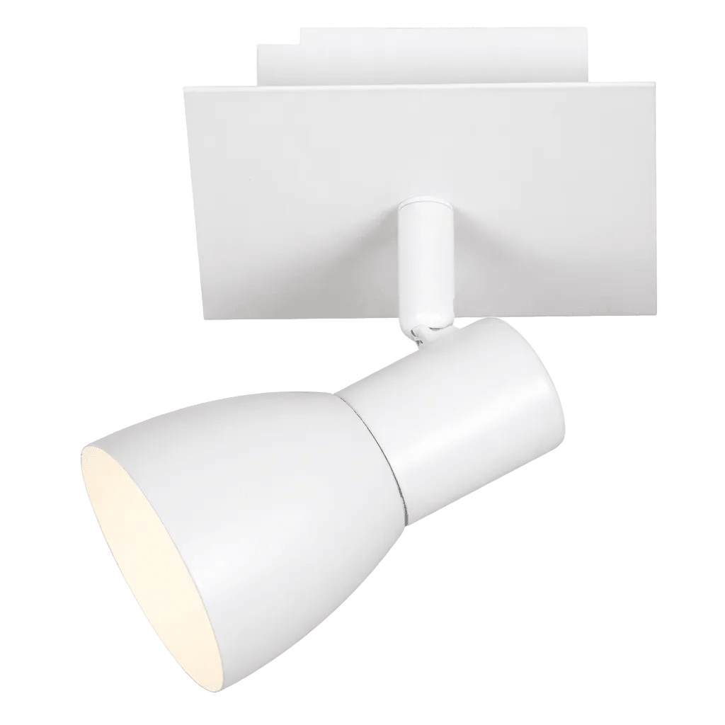 1 Light Matt White Spotlight