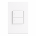White 2 Lever 1 Way Switch - 4x2