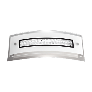 K Light Opal White LED Wall Light Crystal Embellishments