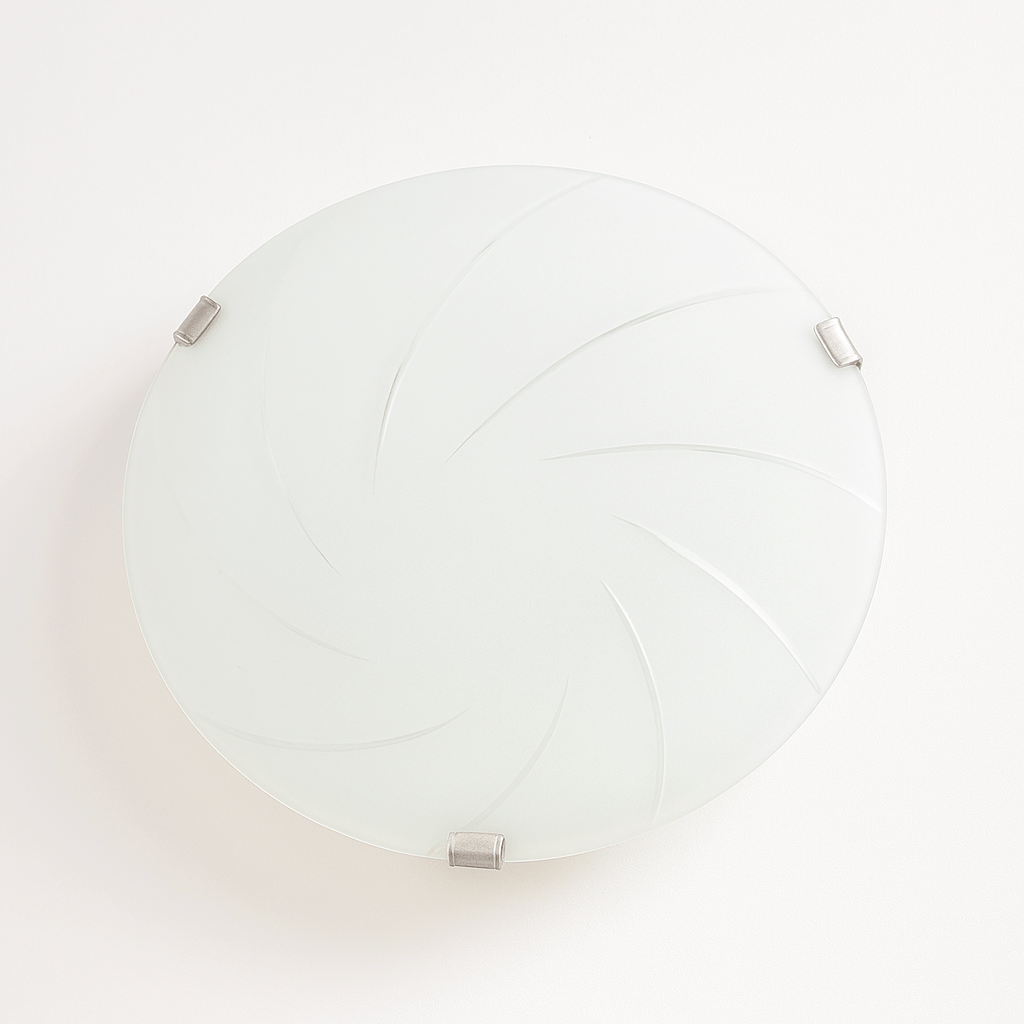 Frosted Glass Chrome Ceiling Light