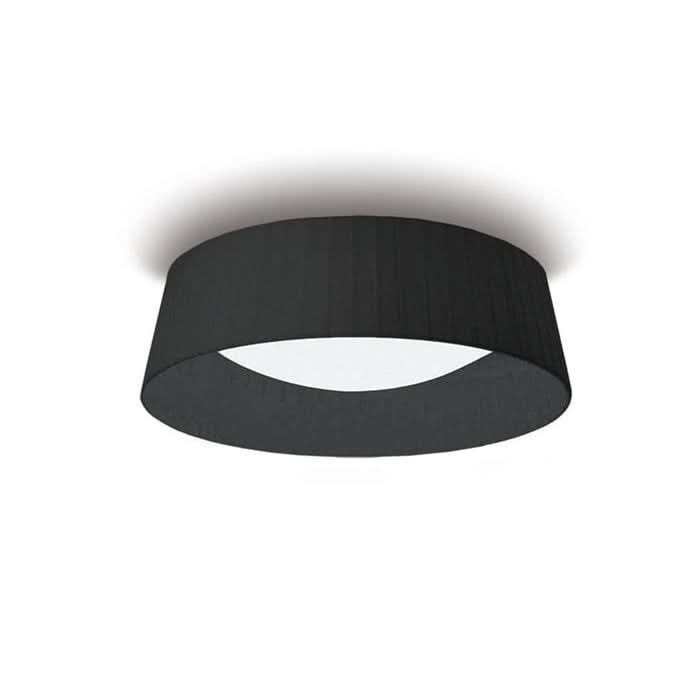 Milano Black Ceiling Light Fabric IP20