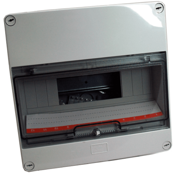 Grey Insulated Enclosure IP55 12 Module