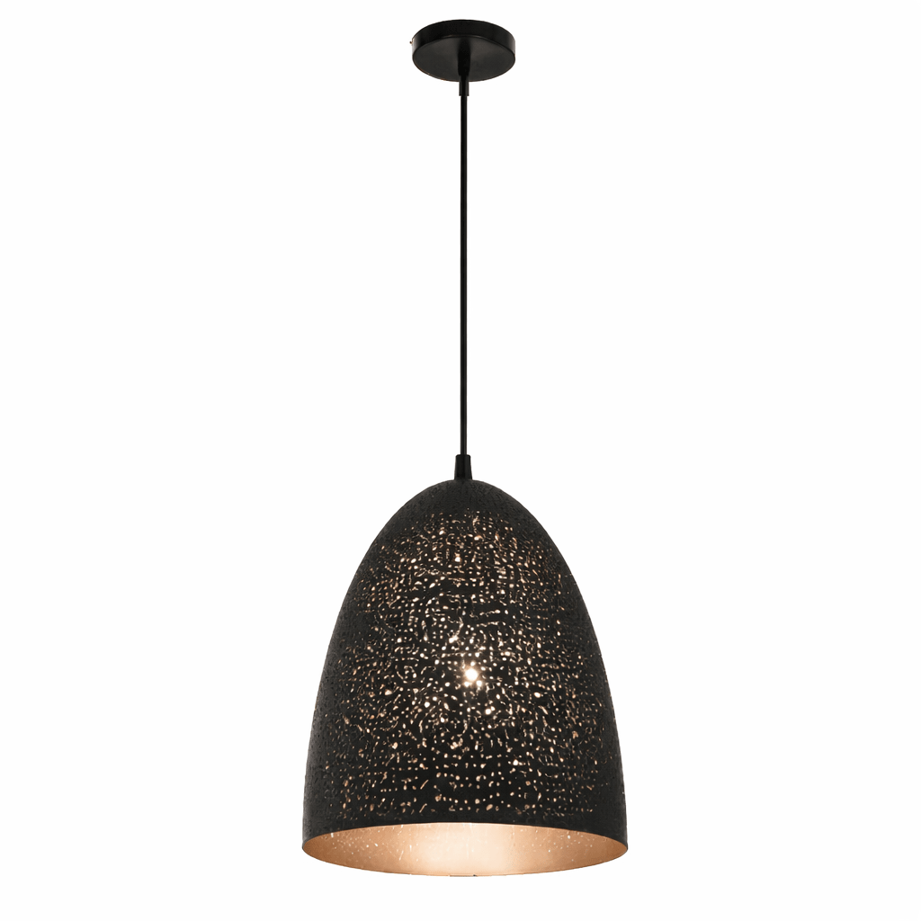 Black Metal Pendant Starry Small