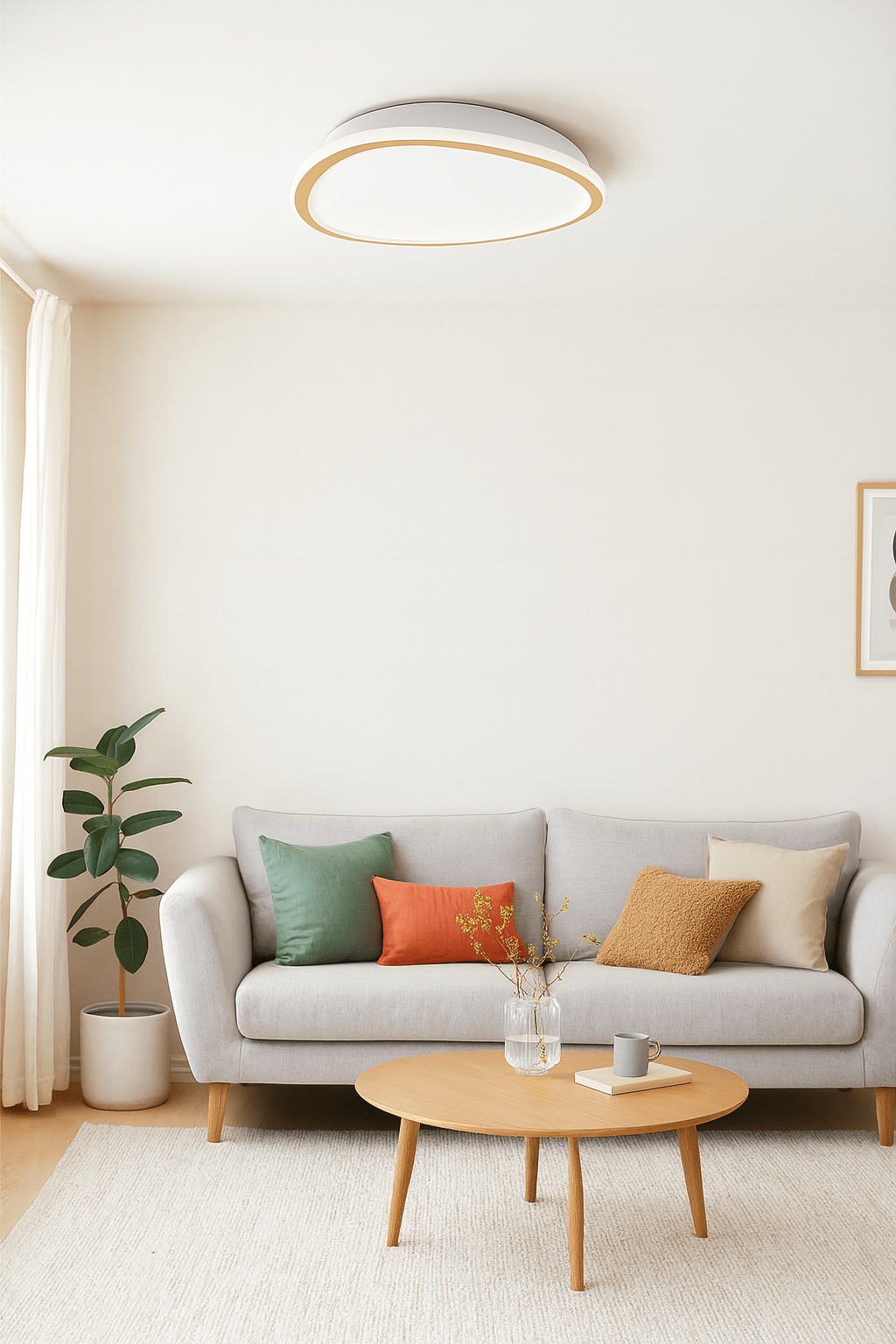 Gold LED Ceiling Light - Warm White