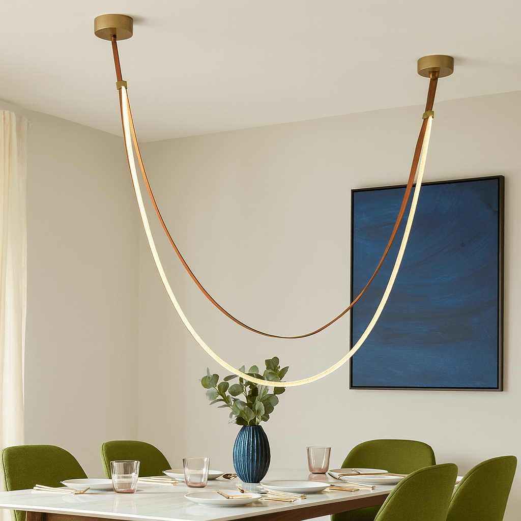 43W 3M Leather Lopp LED Pendant Light