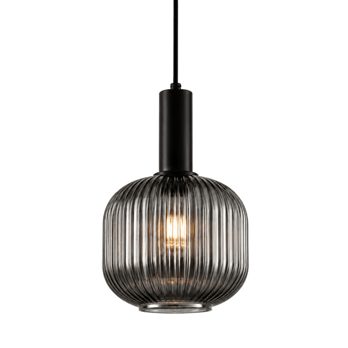 Jackie Smoke Cut Glass Pendant
