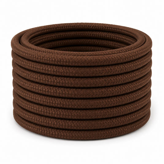 Canvas 3 Core Cable – Brown 20m Roll