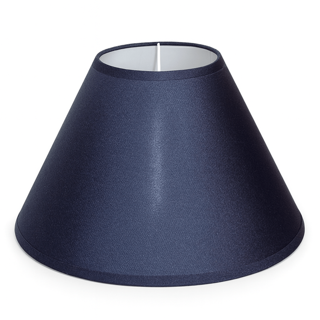 Navy Fabric Round Lamp Shade