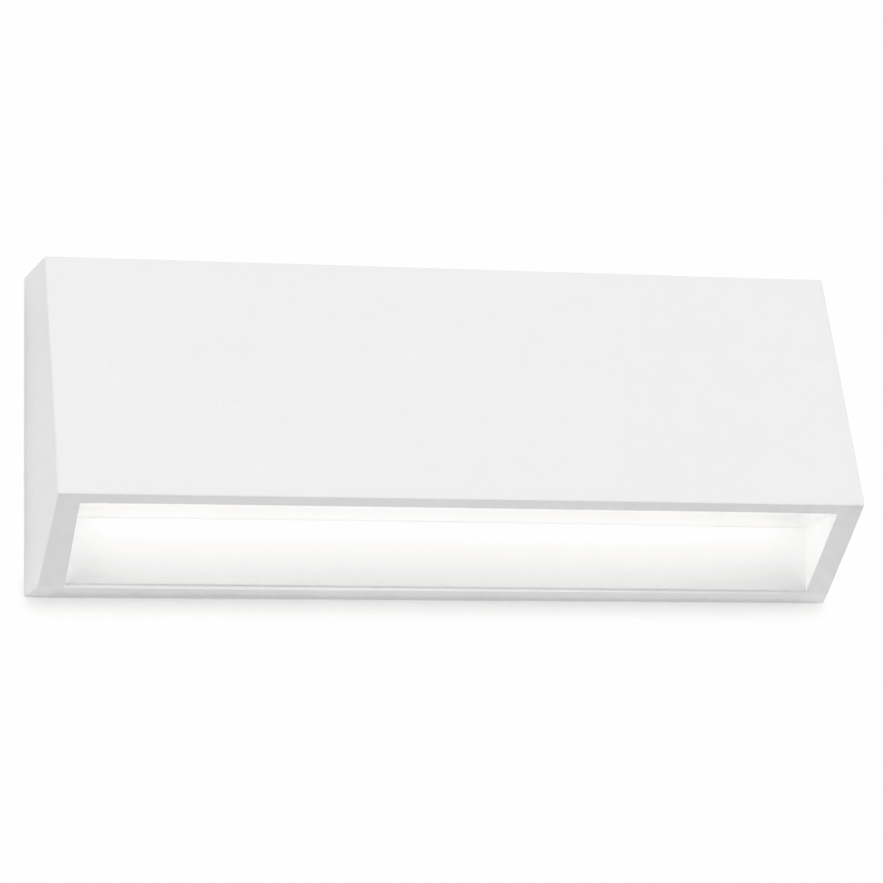 Compact white CCT LED foot light designed for outdoor steps and hallways, featuring a sleek rectangular shape.