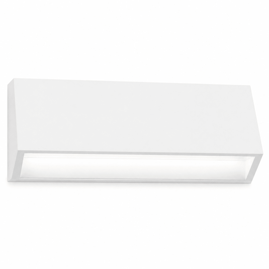 Compact white CCT LED foot light designed for outdoor steps and hallways, featuring a sleek rectangular shape.