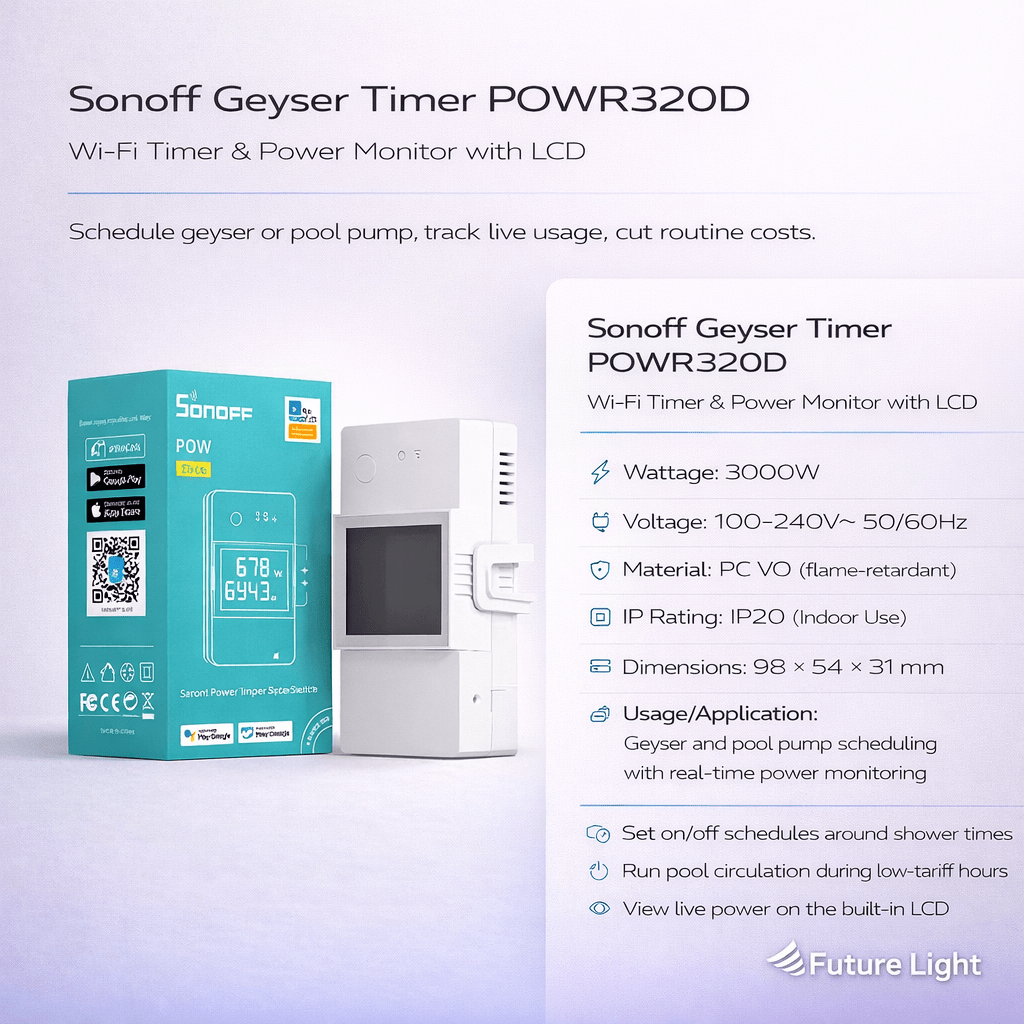 Sonoff Geyser Timer POWR320D