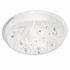 Large Polished Chrome Ceiling Light Frosted Glass Crystals