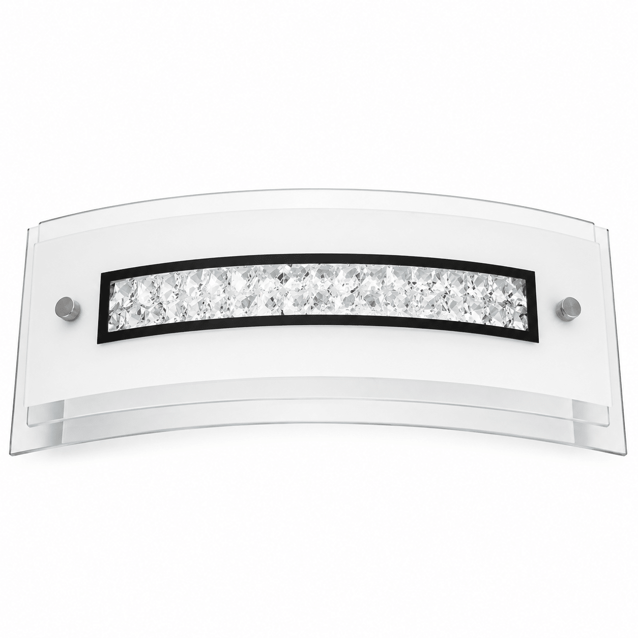 Opal White LED Wall Light - Crystal Embellishments