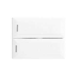 2 Lever 2 Way Splitter Switch in white, featuring dual levers for circuit control.