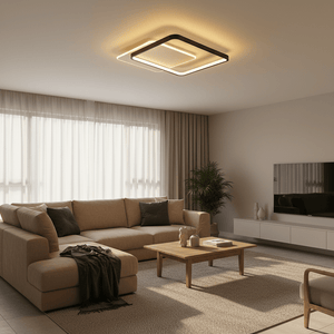 Square Metal & Acrylic LED Ceiling Light