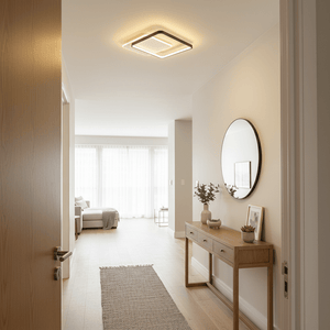 Square Metal & Acrylic LED Ceiling Light