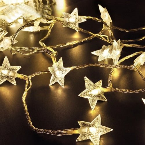 Star Christmas String Light - 5M - Battery Operated