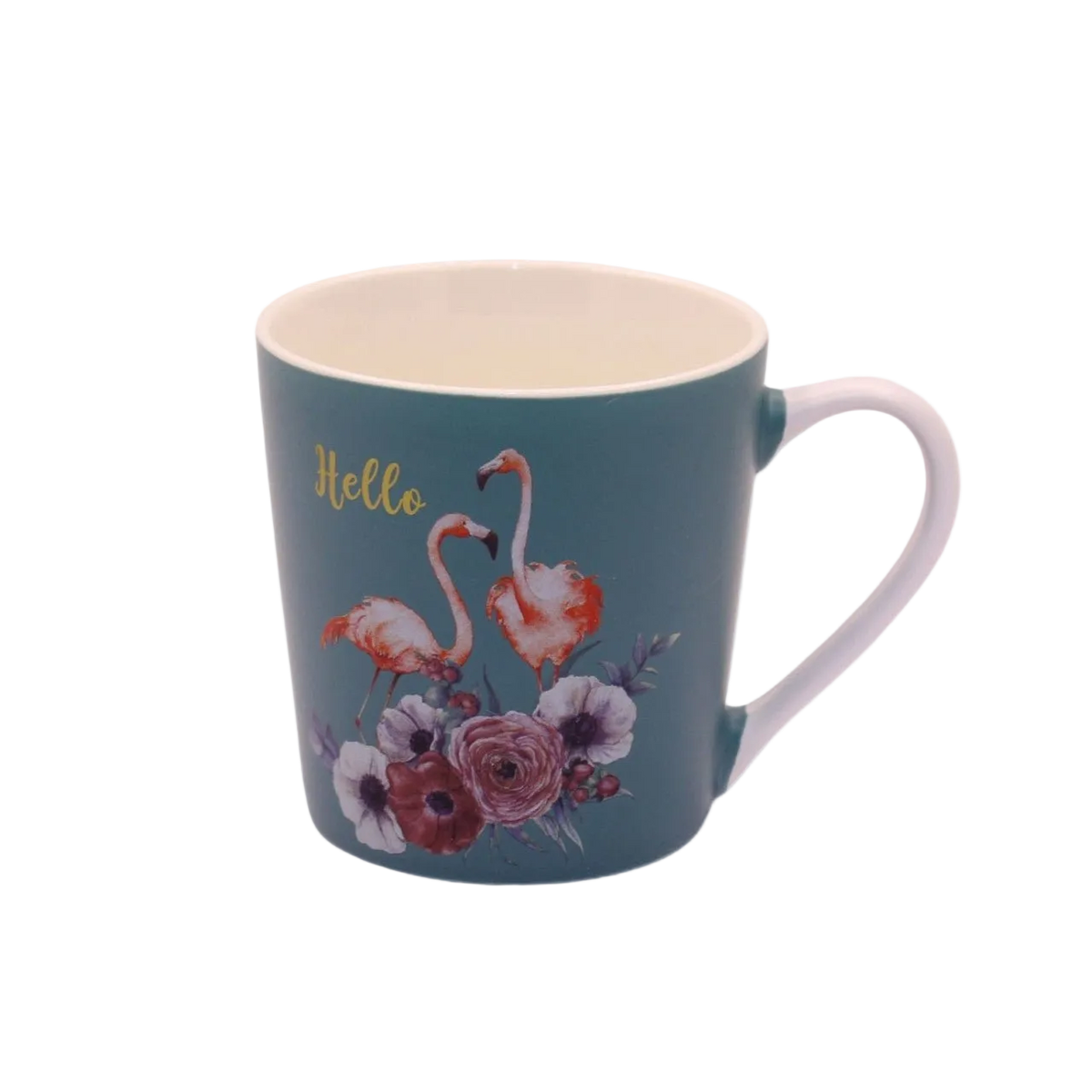 Flamingo Pair Ceramic Mug Duo