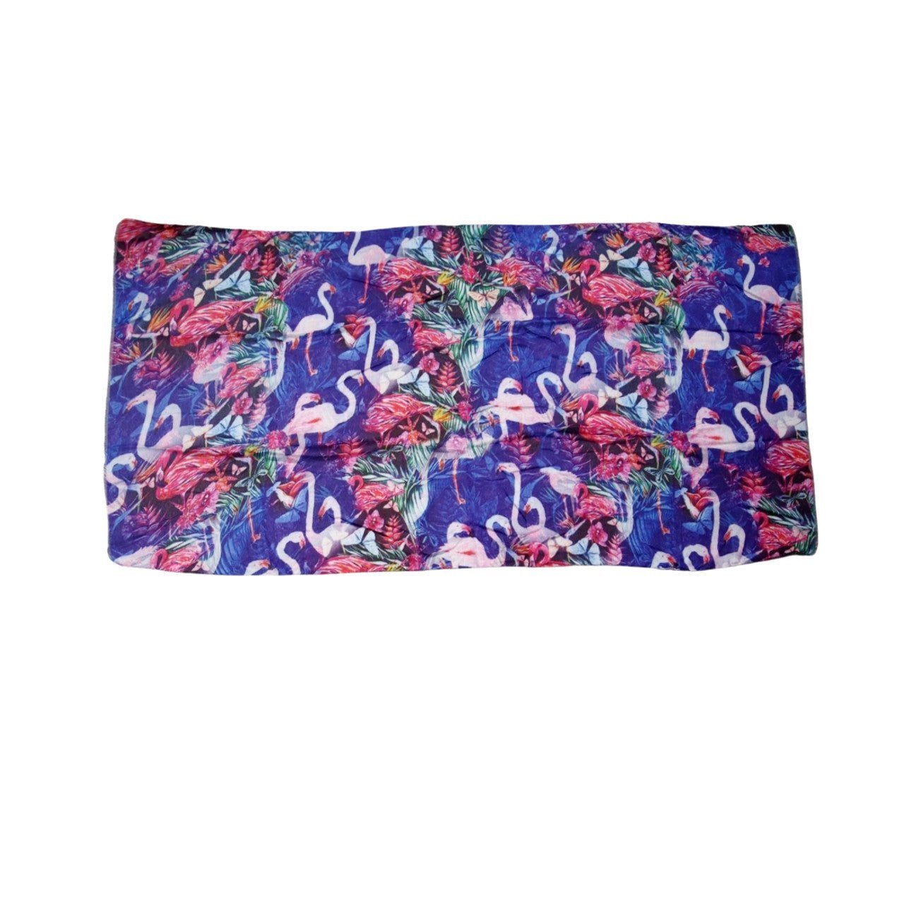 Flamingoes On Blue Scarf - Future Decor