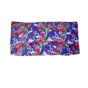 Flamingoes On Blue Scarf - Future Decor