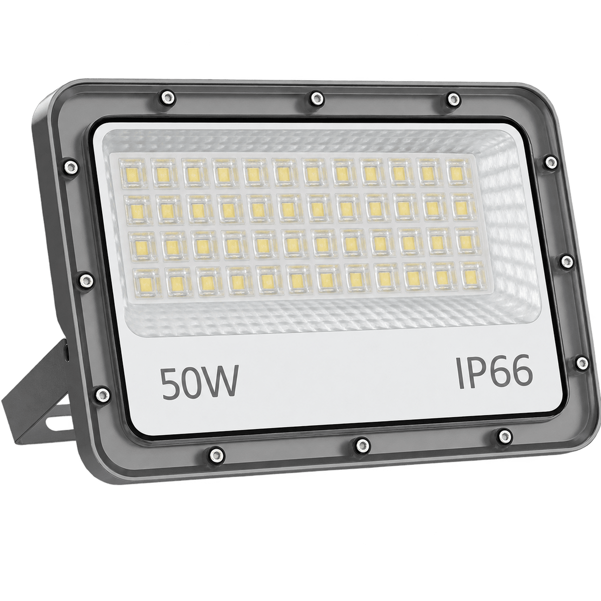 50W LED flood light, transparent background