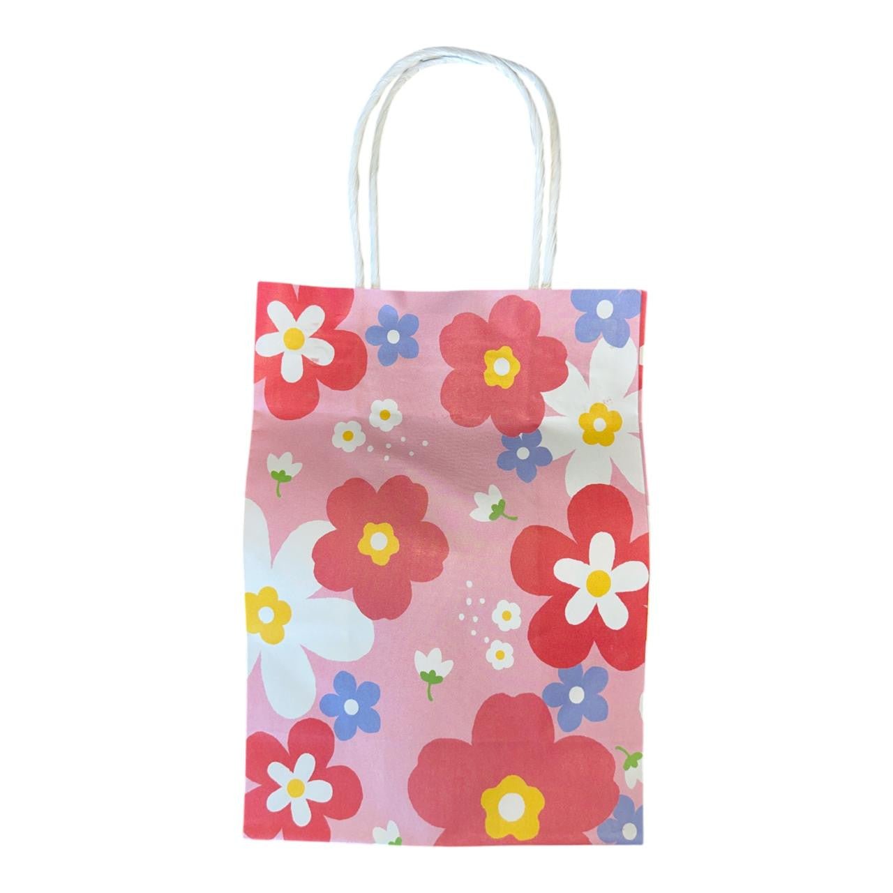 Floral Pink Gift Bag Set of 12 - Future Decor