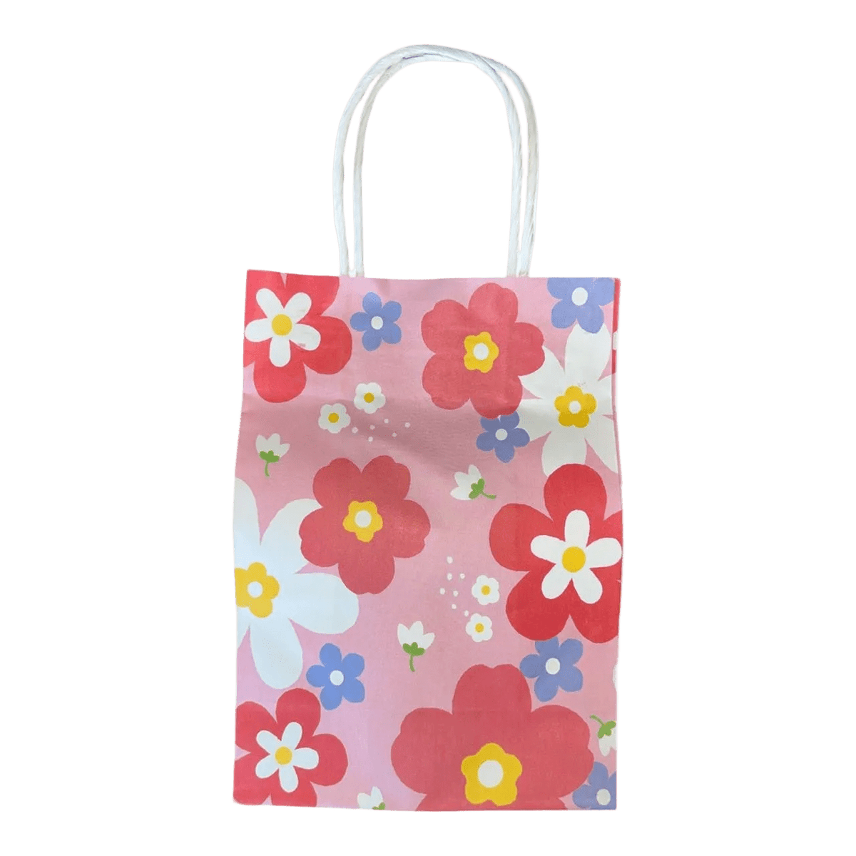 Floral Pink Gift Bag Set of 12