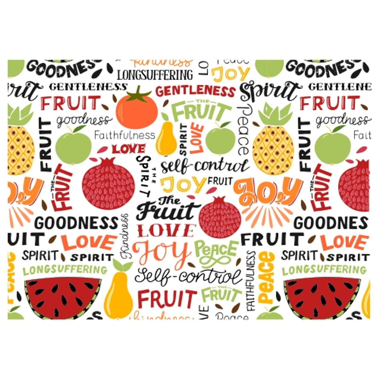 Fruit Hand Lettering Disposable Placemat - Future Decor