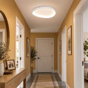 White 36W LED Ovoid Ceiling Light – 42cm, 3000K