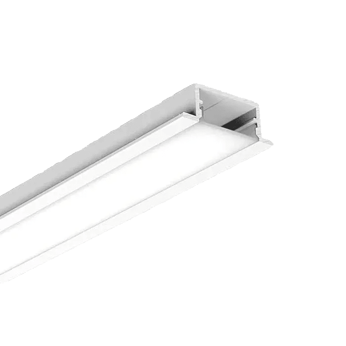 LED Extrusion - 20 x 10mm Recessed Profile Complete (3m)