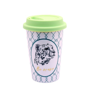 Geometrical Cheetah Travel Mug - Future Decor