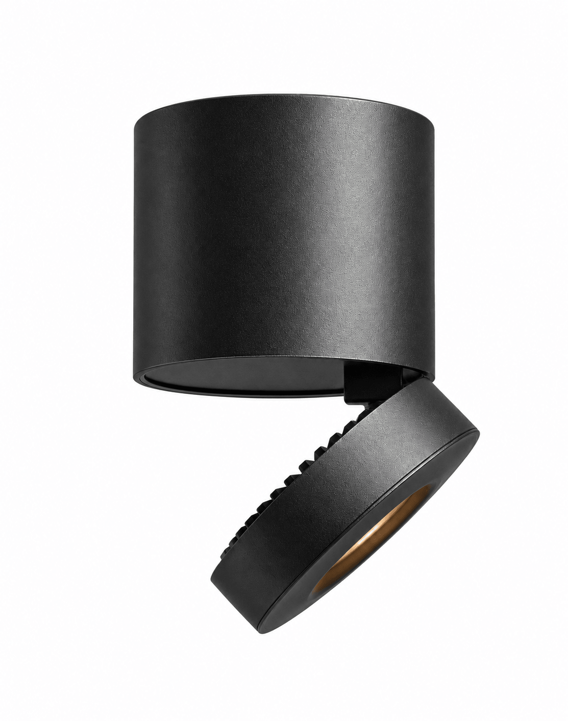 Giba surface-mount LED downlight 10W in black on a white background