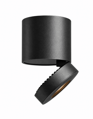 Giba surface-mount LED downlight 10W in black on a white background