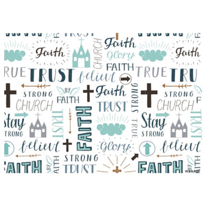 Gift Wrap Sheet - By Faith - Future Decor