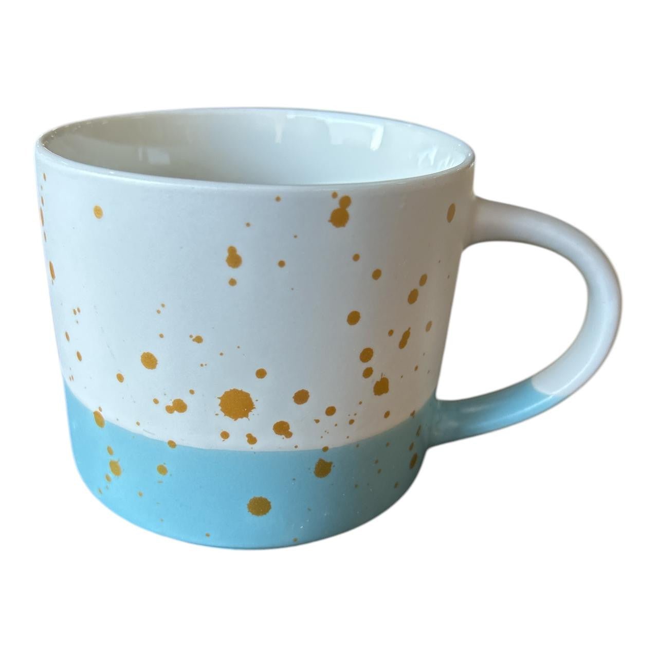 Gold Speckle Blue Base Ceramic Mug - Future Decor