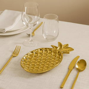 Golden Pineapple Serving Platter - Future Decor