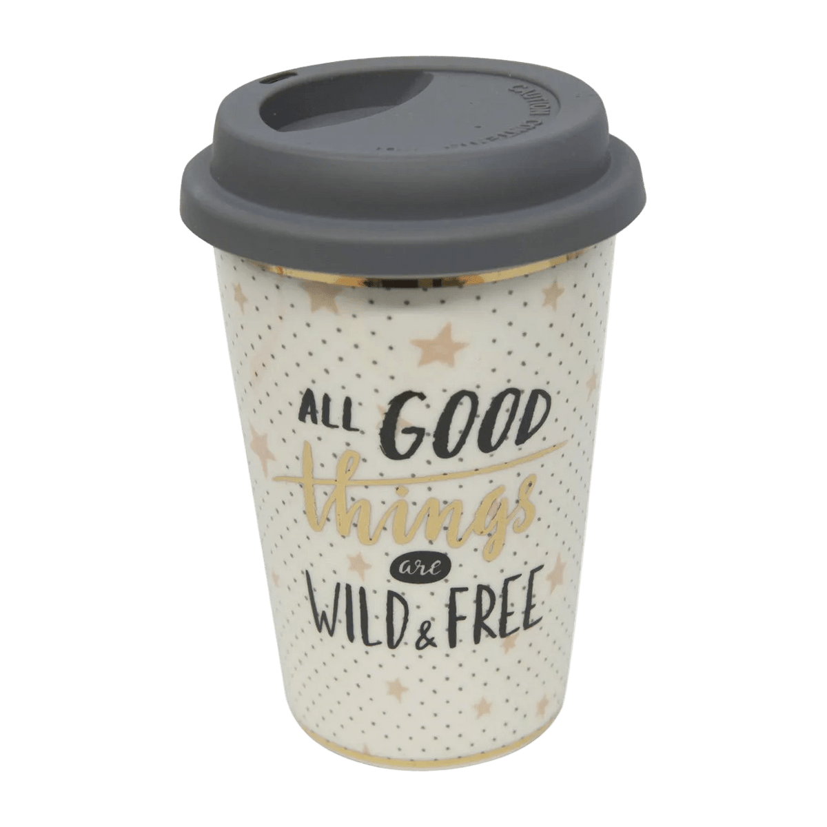 Good Things White Ceramic Travel Mug