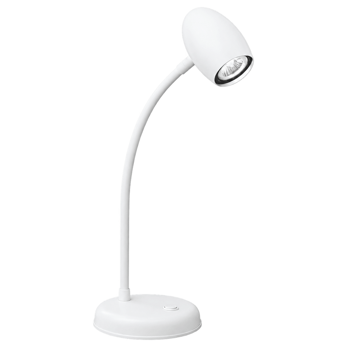 GU10 Gooseneck Desk Lamp — White