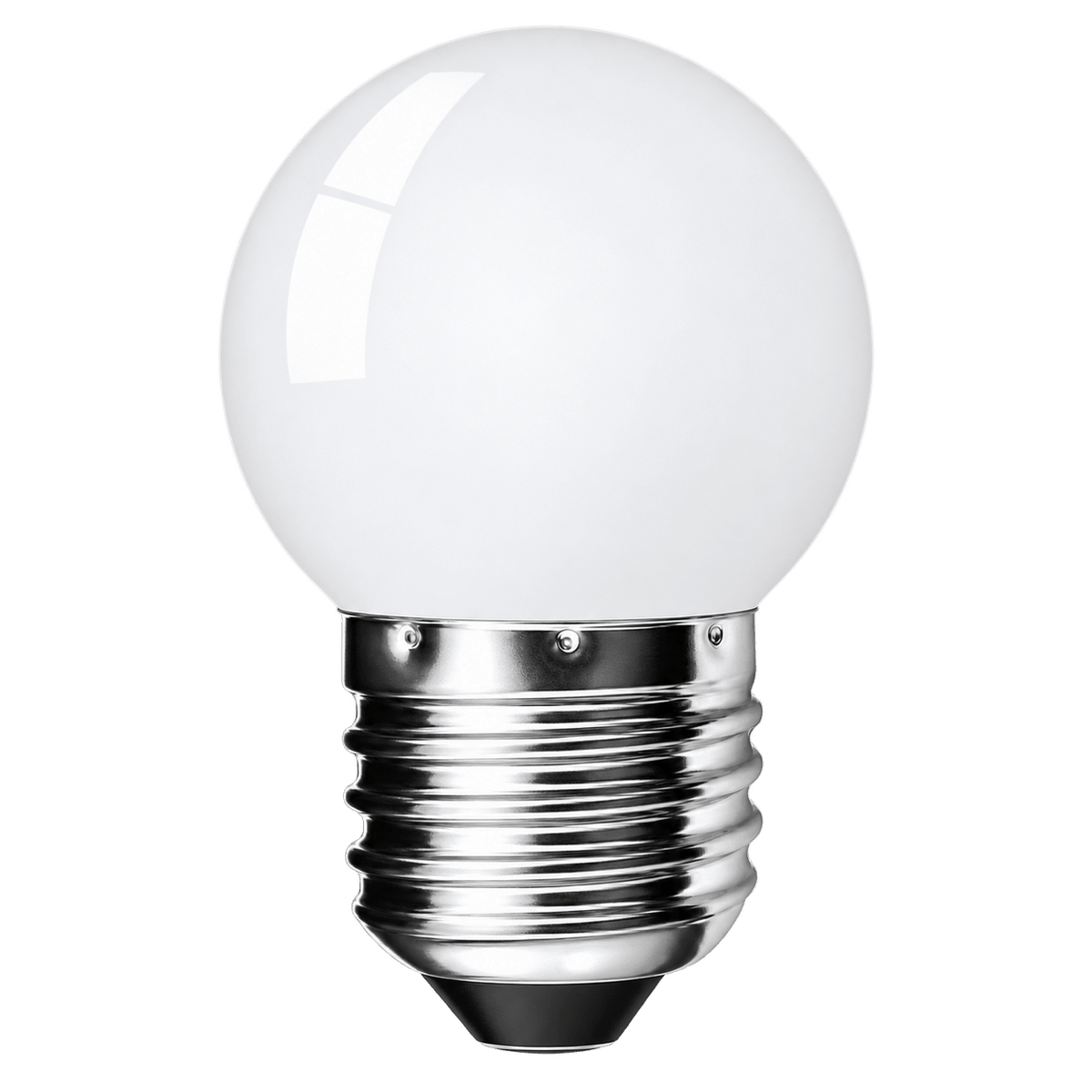 1W White Golf Ball LED Bulb – E27, 2700K Warm White