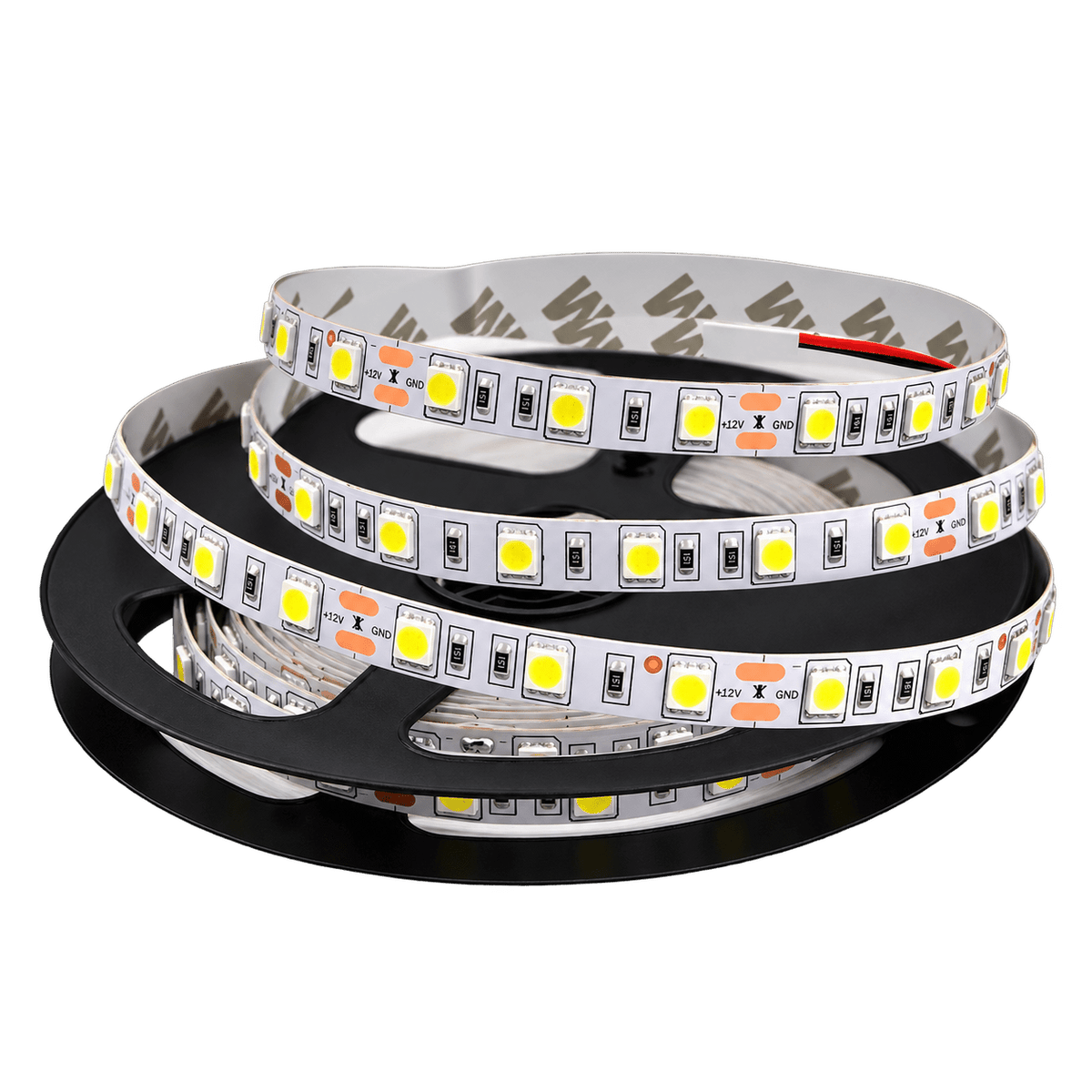 LED Striplight 12V - 5050 IP20 (5m) - Cool White (4000K)