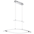 Chrome 12W Up & Down Glass-Bar Pendant – 4000K, Adjustable