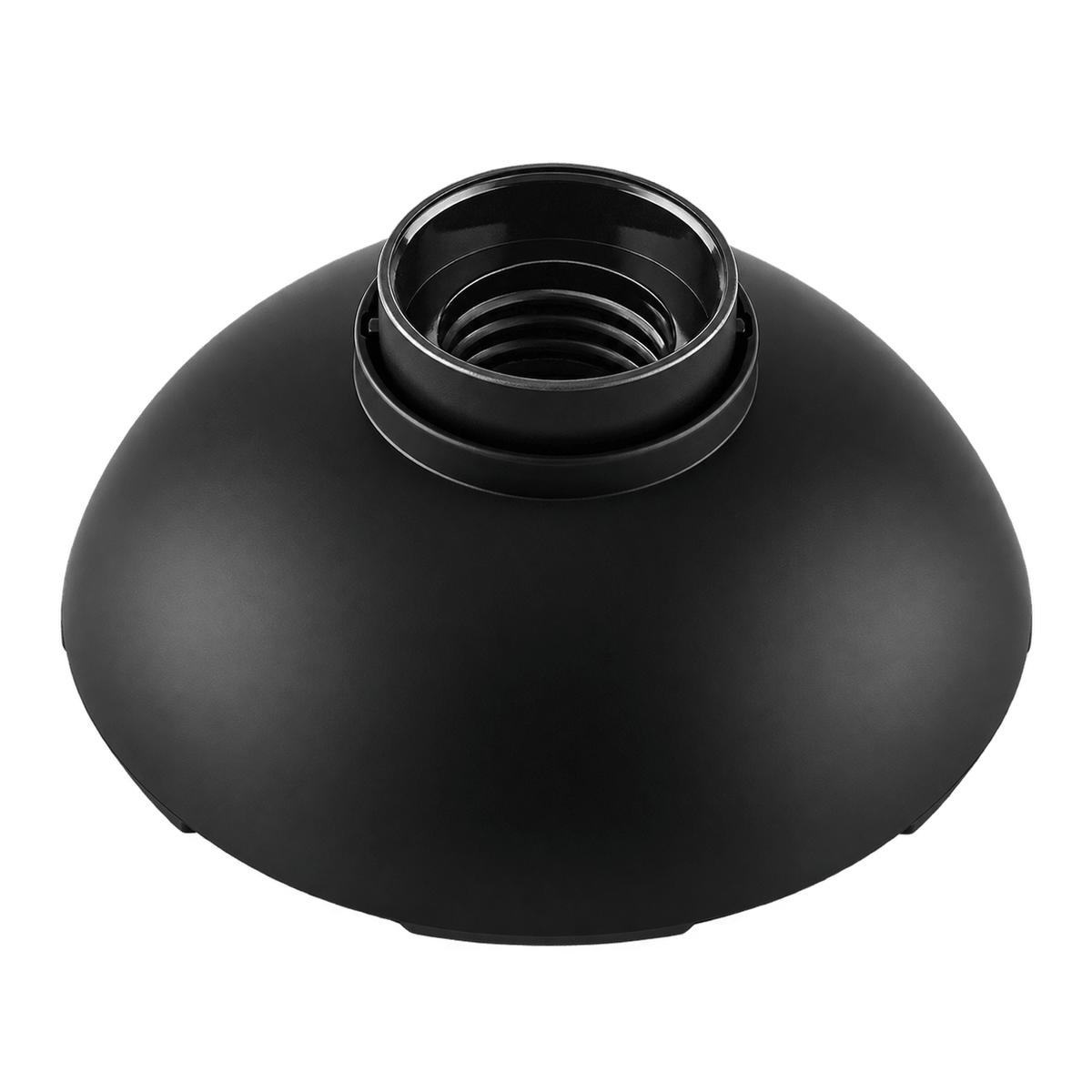 Black Plastic E27 Ceiling Socket