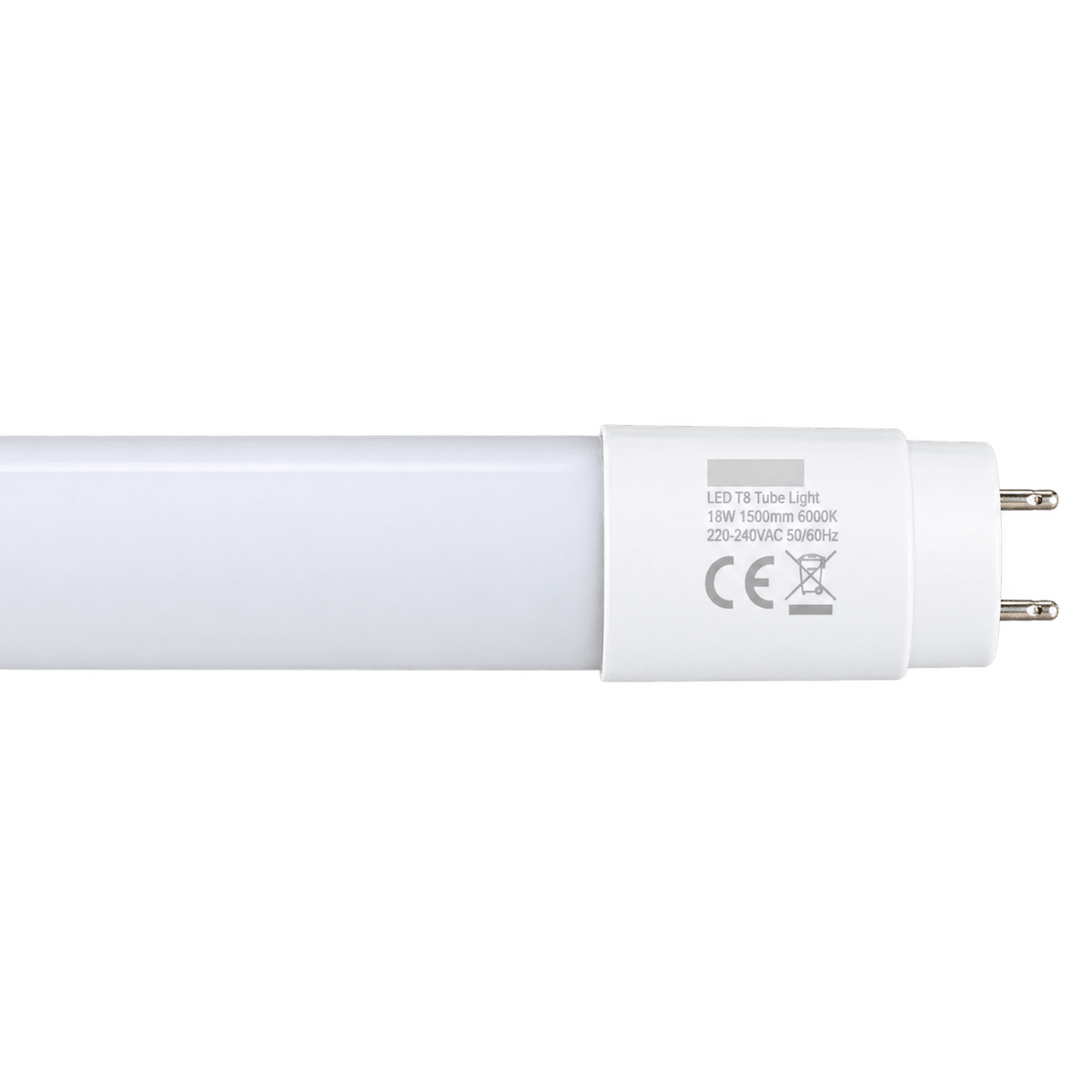 T8 LED plastic tube, 1500mm, 24W, Daylight (6000K)