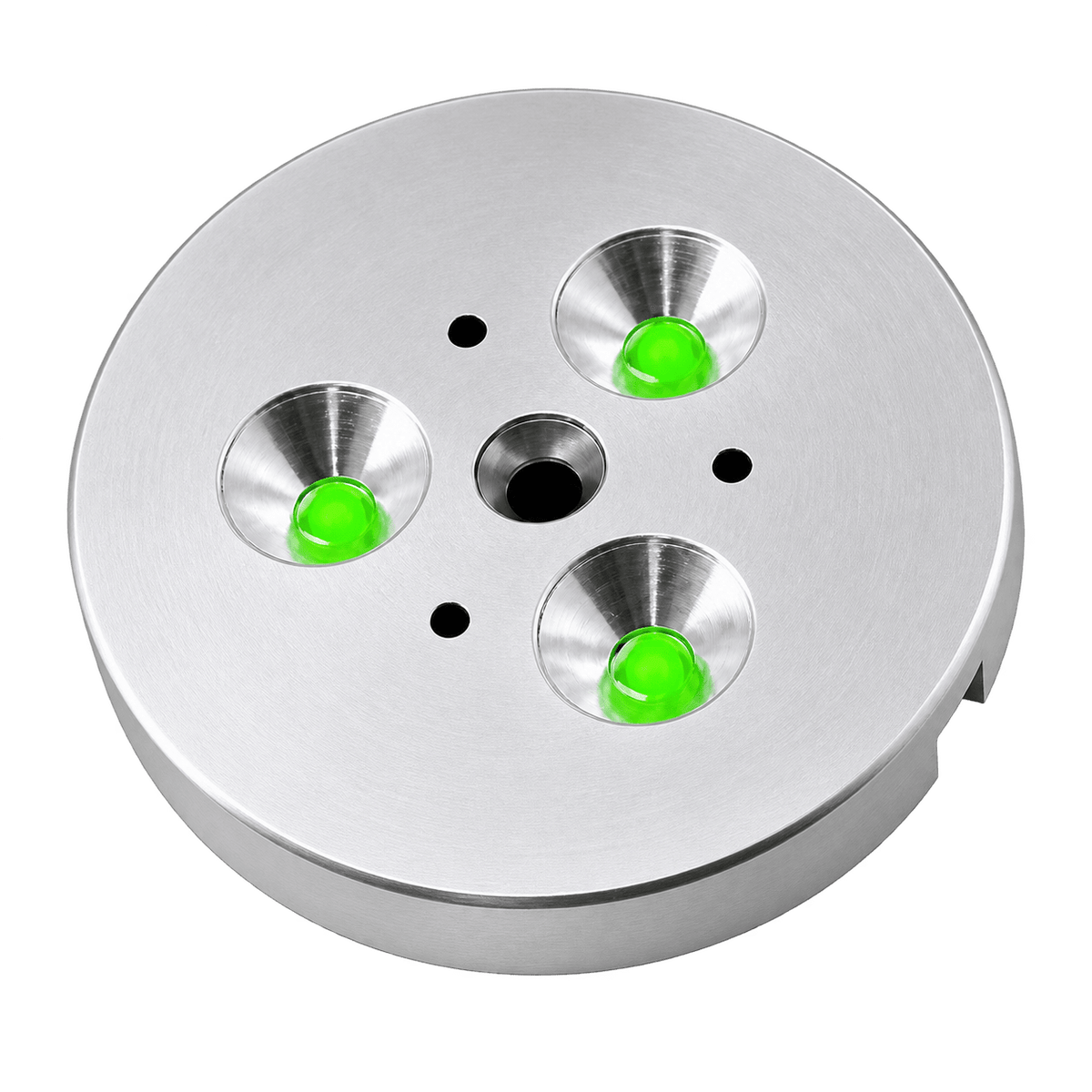 LED Cabinet Light - 3 LED Puck Light - Green