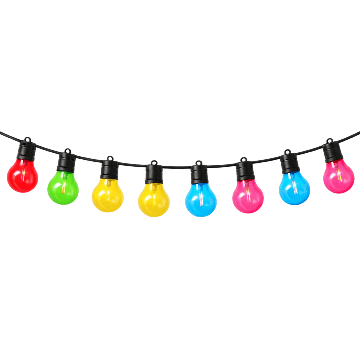 Party Lights - 5 Meter Festoon Light Cable including Bulbs - G50 Bulbs (Golf ball)